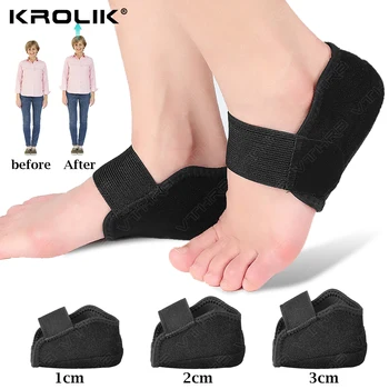 1-3cm Görünmez Yükseklik Artış Silikon Çorap Jel Topuk Pedi Ortopedik Arch Destek topuk yastığı Tabanı Astarı Ayak Unisex