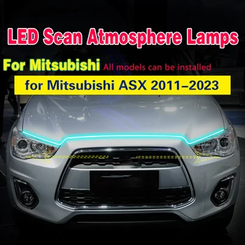 1 ADET Mitsubishi ASX 2011-2023 İçin LED DRL Tarama Başlangıç Gündüz Farları Günışığı Su Geçirmez Esnek Sis Kafa Lambası 12V