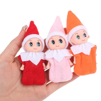 1 Adet 1:12 Evcilik Minyatür Simülasyon Noel Elf Bebekler Modeli DIY çocuk oyuncağı Aksesuarları