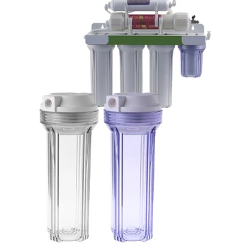 1 adet 808F Şeffaf su arıtıcısı filtre şişesi 4/2 Nokta Arayüzü Temizle Filtrasyon