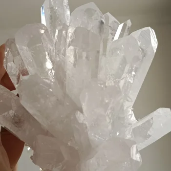 1 adet Doğal Ham Kuvars Beyaz Temizle Kristaller Küme Şifa Taşları Kristal Noktası Numune Ev Dekorasyon Minerales