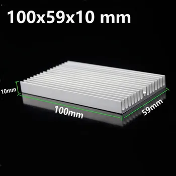 1 adet Gdstime 100X60X10mm alüminyum ısı emici 100mm x 59mm x 10mm soğutucu radyatör çip LED VGA soğutma