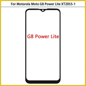 10 Adet Motorola Moto G8 Güç Lite XT2055-1 XT2055-2 Dokunmatik Ekran LCD Ön Dış Cam Panel Lens Dokunmatik Ekran Kapağı Değiştirin