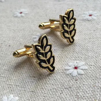 10 çift yaprak lüks kol düğmesi satılık Delikanlı Akasya Hiram Abiff masonik tasarımcı masonlar erkek kol düğmeleri kol düğmesi