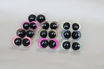 1000 adet---25mm 30mm OYUNCAK KOMİK KARİKATÜR GÖZLER glitter 3D oyuncak gözler yıkayıcı İLE yün dıy peluş bebek renk seçeneği-Y10