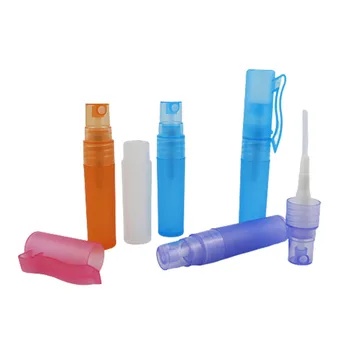 100x5 ml Seyahat Taşınabilir Parfüm Şişesi Sprey Şişeleri örnek 5cc 3 konteynerler atomizer Mini Doldurulabilir şişeler Plastik Kalem Kadm