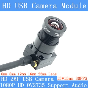 1080P Full HD 30FPS Düşük Bozulma Kamerası OTG UVC Tak Oyna 2MP USB Kamera Modülü Ses Desteği Android Windows İçin 6mm 8mm Lens