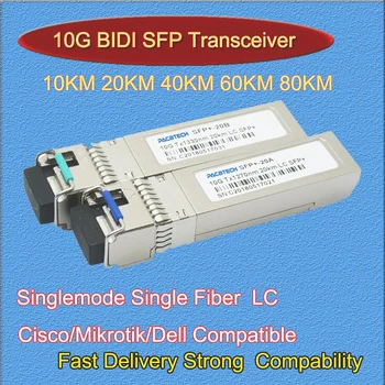 10G SFP WDM SFP + Bıdı 1270 / R1330nm 3 km,10 KM,20 km,40 km,60 km,80 KM LC 10G sfp modülü 10G SFP Alıcı-verici 10G sfp fiber modül 2 adet