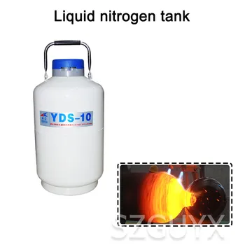 10L büyük kapasiteli sıvı azot varil Kriyojenik sıvı azot depolama tankı Sızdırmaz yalıtım