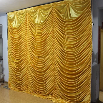 10ft x 10ft su güz Altın düğün backdrop balık pulu sahne perdesi düğün perdeler