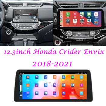12.3 Araba Radyo Honda Crider Envix 2018-2021 İçin Android10 Multimedya Stereo CarPlay WiFi 4G BT Dokunmatik Ekran Video GPS Navigasyon