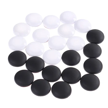 12 Adet Beyaz/Siyah Renkler Evrensel ABS Plastik Araba İç Kapı kilitli vida Koruyucu Kapak Cap Trim