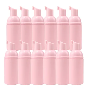 12 adet 60Ml parlak pembe köpük şişesi sabun köpüğü sıvı dağıtıcı plastik köpük şampuan losyon şişesi köpük şişesi