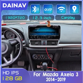 128GB 2 Din Android Araba Radyo Mazda axela İçin 3 2014 2015 2016 2017 2018 2019 Araba Autoradio GPS Navigasyon Multimedya DVD oynatıcı