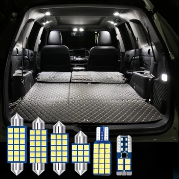 12v hatasız araç LED ampul Kiti İç Okuma Lambası Footwells makyaj masası aynası bagaj lambası BMW 5 Serisi İçin E60 Aksesuarları 13 adet