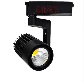 14 adet 24 W Siyah / Beyaz Konut Yüksek CRI 90Ra COB LED ray lambası LED Spot ışık LED Parça Raylı iç mekan aydınlatması AC85-265V
