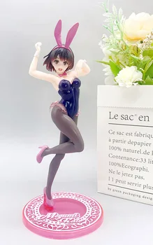 18 cm Japon orijinal anime figürü Megumi Kato bunny ver action figure koleksiyon model oyuncaklar boys için