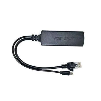 2.5 KV Anti-parazit Power Over Ethernet 48V İçin 5V 2.4 A 12W Aktif POE Splitter mikro USB Fişi Ahududu Pi CCTV