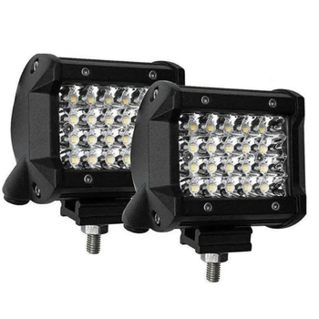 2 Adet 4 inç LED ışık çubuğu sürüş ışıkları LED bakla Spot Off Road ışıkları sis farları kamyon araba SUV Jeep için
