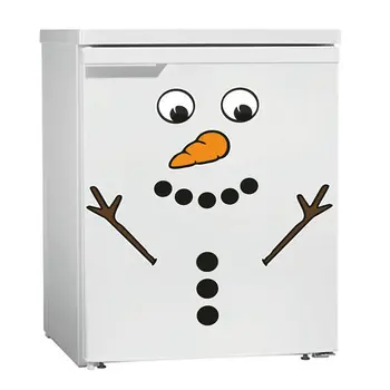 2 adet Noel buzdolabı mıknatısı Ev Dekor Buzdolabı Sticker Ev Dekorasyon Aksesuarları