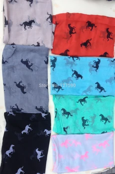2015 Moda Kadın Koşu At Baskı Eşarp Hayvan Baskı Uzun Atkılar Şal Wrap Kadınlar At Başörtüsü Eşarp Ücretsiz Kargo