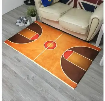 2019 Basketbol sahası halı yer matı Ev Dekorasyon Kapı Koridor Mat Basketbol Sahası Halı Oturma Odası için