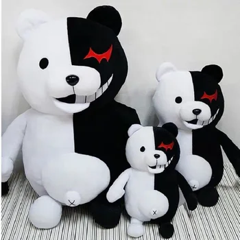 2020 Yeni Dangan Ronpa Süper Danganronpa 2 Monokuma Siyah & Beyaz Ayı peluş oyuncak Doldurulmuş Hayvan Bebek noel hediyesi Çocuklar İçin