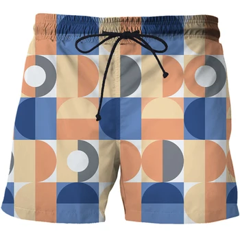 2021 erkek Soyut desen baskı plaj şortu 3D baskılı moda erkek şort Yaz Mayo Kurulu kısa pantolon boyutu XXS-7XL