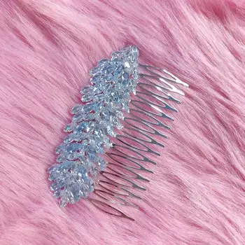 2021 lüks moda el yapımı elmas düğün tarak zirkon kristal kelebek gelin saç takı firkete takı toptan ve perakende
