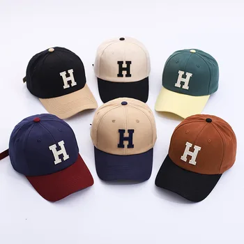 2022 Pamuk Mektup H Casquette beyzbol şapkası Ayarlanabilir Açık Snapback Şapka Erkekler ve Kadınlar için 31