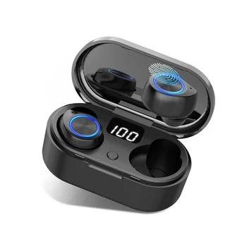 2022 Yeni TWS Bluetooth 5.0 Kulaklık kablosuz kulaklıklar Parmak İzi Dokunmatik HİFİ HD Mini Spor Su Geçirmez Kulaklık Kulaklık İle