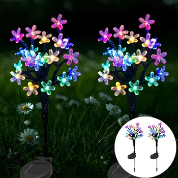 20LED dış mekan güneş enerjili lamba kiraz ağacı yılbaşı dekoru Güneş enerjili ışık açık bahçe süs çiçeği Bahçe Dekorasyon