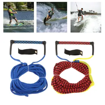 23m Su kayağı halatı Güvenlik Sörf Çekilebilir Su Sporları Halatı Su kayağı halatı için Saplı Wakeboard Kneeboard Wakesurf Spor