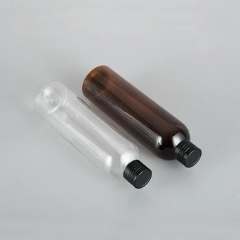 250ML X 24 Boş Plastik Şampuan Kozmetik Şişeleri Alüminyum Kapaklar losyon kabı DIY Yağ Şişeleri Yıkama Kapları metal kapak