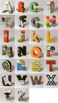 26 Mektuplar 3D Kağıt Kalıp Hayvan Modeli Cadılar Bayramı Chirstmas Ev Dekor Sahne Parti DIY Zanaat Çocuklar Hediye