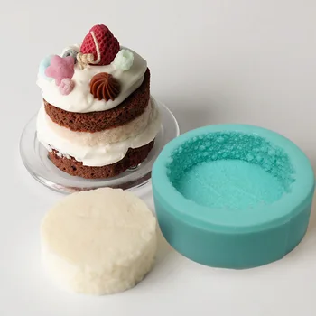 2D Dairesel Tost Formları Mum Tatlı Mousse Kek Ekmek silikon kalıp El Yapımı sabun kalıbı Ev DIY El Yapımı Araçları