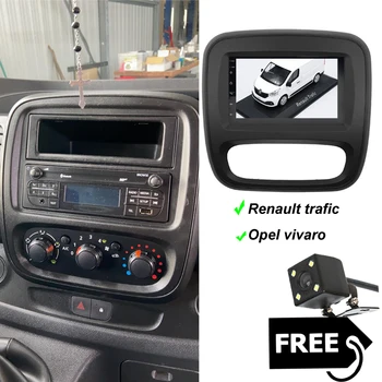 2Din Araba Radyo Multimedya Ekran Android 10 GPS Renault Trafic 2012 İçin 2016 2015 Opel Vivaro Nissan Nv300 Stereo Kafa Ünitesi