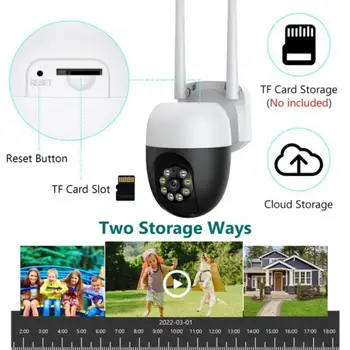 2MP hd ip kamera WiFi Gözetim Kamera 2PTZ Kontrol Kablosuz video monitörü Gece Görüş Bebek Alarmı Monitör Desteği Alexa