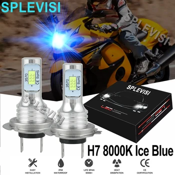2x70W 8000K Buz Mavisi moto rcycle LED H7 Far Suzuki Bandit 1250S İçin GSXR600 GSXR750 GSX1300R Ied Moto