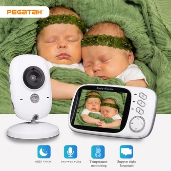 3.2 inç dijital Kablosuz bebek izleme monitörü Video gözetim kamera Gece Görüş İki yönlü ses bebek bakım cihazı renkli bebek izleme monitörü