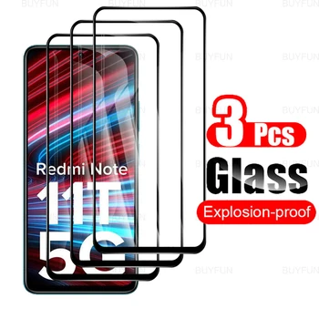 3 adet HD Temperli Cam Filmi Xiaomi Redmi İçin Not 11T 5G 6.6 inç Tam Kapak Ekran Koruyucu İçin Redmi Redmy Note11T Telefon Filmi
