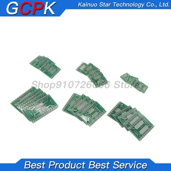 30 ADET PCB kartı Kiti SMD Dönüş DIP Adaptörü Dönüştürücü Plaka FQFP SOP8 SOP14 SOP16 SOP20 SOP28 QFP SOP 8 14 16 20 28 GCPK