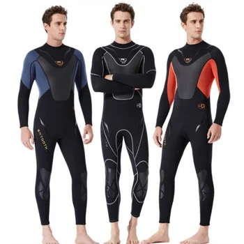 3mm erkek Tam Vücut Neopren Wetsuit Sörf Yüzme dalgıç kıyafeti Sualtı Uzun Kollu Mayo Dalış Dalış Wetsuit