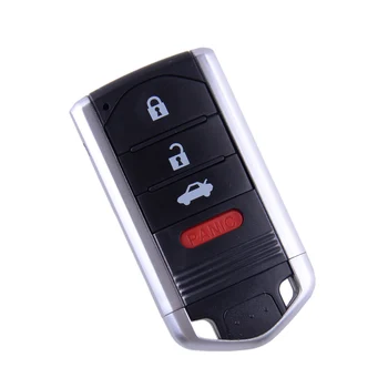 4 Düğmeler Araba Kesilmemiş Bıçak Akıllı uzaktan anahtar kovanı Fob Plastik Fit Acura ZDX RDX ILX TL Yedek