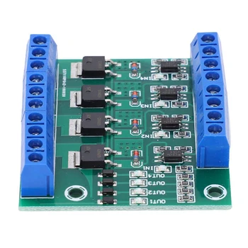 4 Kanal MOS Tüp Alan Offect Tüp Modülü amplifikatör devresi kurulu Sürücü Modülü Optocoupler İzolasyon DC Modülü (Yeşil,1 Adet)