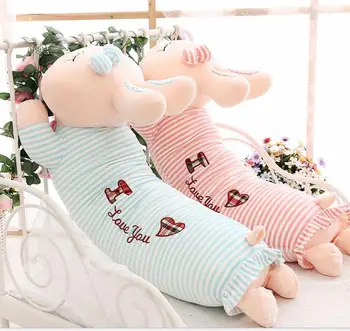 45/60/80cm peluş yalan tavşan sevimli ifade yüksek kaliteli rahat uzun Yatıştırıcı Yastık minder Kanepe dekorasyon çocuklar hediye