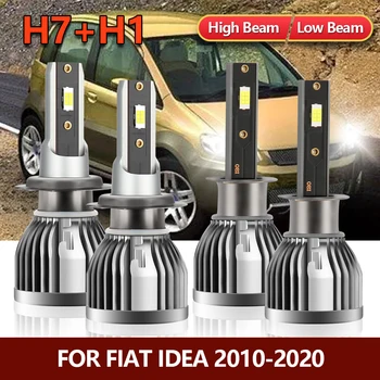 4x LED far lambaları H1 Yüksek H7 Düşük Parlaklık CSP Lambaları Fiat Idea İçin 2010 2011 2012 2013 2014 2015 2016 2017 2018 2019 2020