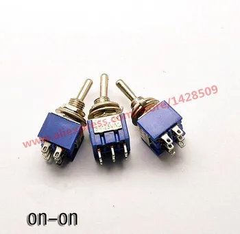 5 Adet ON-ON 6 Pin Mini Minyatür Mandallama Geçiş Anahtarı MTS202 3A/250 V 6A / 125 V