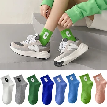 5 Pairs Kadınlar Pamuk Kısa Çorap Moda Nefes Şeker Renk Rahat Rahat Düşük Kesim Ayak Bileği Çorap Kızlar İçin