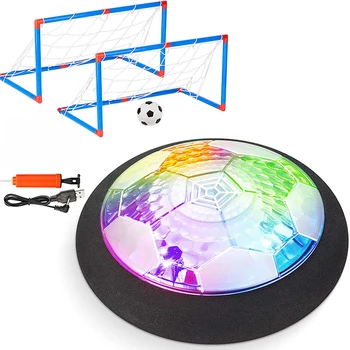 5 adet Çocuk Futbol Topu Hover Futbol Seti Gol Çocuk Oyuncak Yüzen led ışık USB Şarj Edilebilir çocuk Açık Oyuncaklar Oyuncak Topları